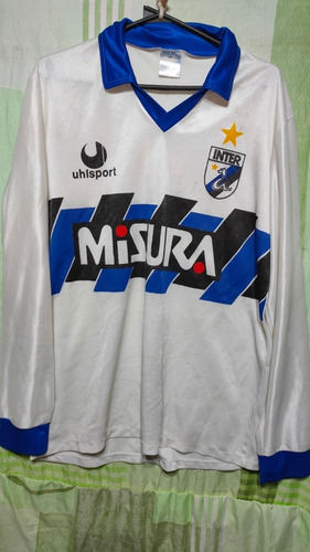 Camiseta Inter De Milán Uhlsport 1989 #21 Original De Época 