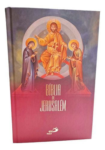 Bíblia De Jerusalém Original E Completa Edição Luxo - Tradução Oficial - Capa Dura Estilizada Jesus - Editora Paulus