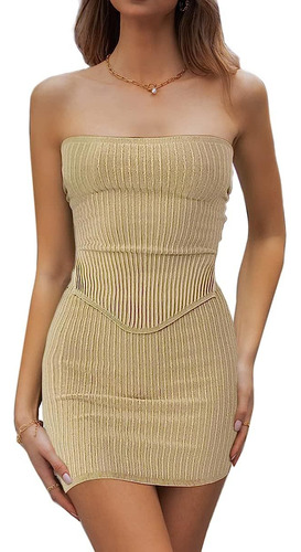 Minivestido Sexy Tipo Corpiño Para Mujer [u]