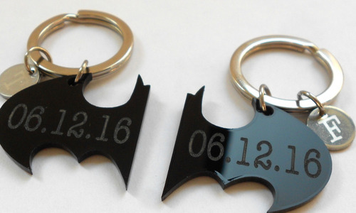 Llaveros Personalizados Para Parejas Batman Regalos Novios