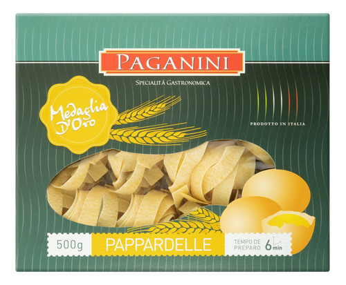 Macarrão com Ovos Pappardelle Paganini Medaglia d'Oro Caixa 500g