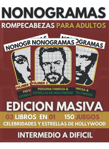 Libro: Nonogramas Celebridades Y Estrellas De Hollywood: Non