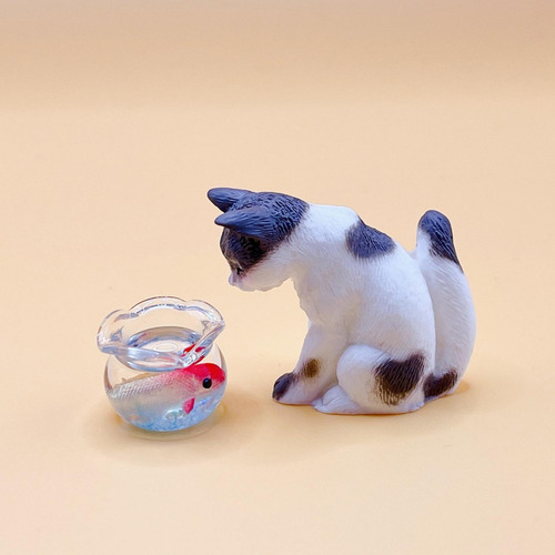 2 Pecera En Miniatura Para Casa De Muñecas, Mini Escena