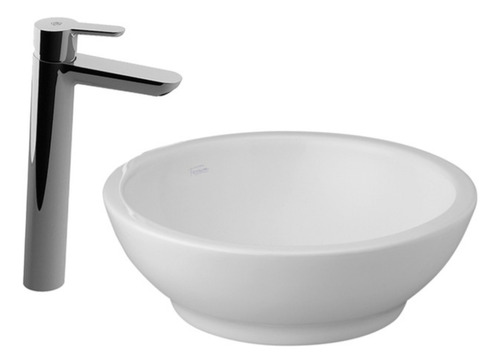 Bacha De Baño Ferrum Tori Y Griferia Fv Puelo Cromo