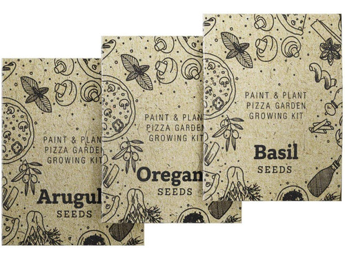 Dan  Darci Paint  Pizza Planta De Hierbas Que Crecen Kit -