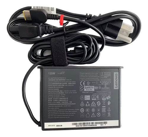 Cargador Lenovo 20v 6.75a 135w Punta Usb