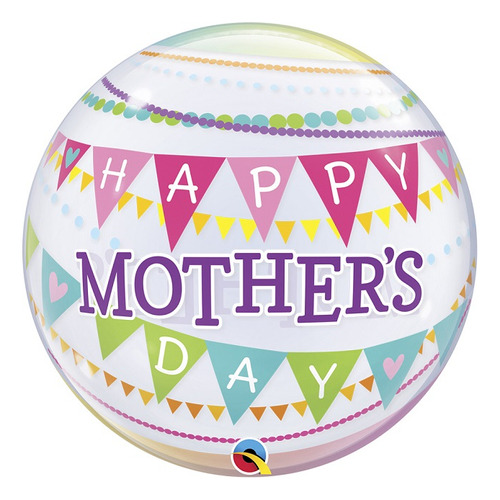 Balão Bubble Mother's Day Penna 22 Polegadas Qualatex #55799