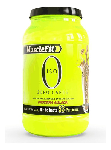 Proteina Musclefit Isofit Zero Carbs 3.5lb 53 Porciones Sabor Coco