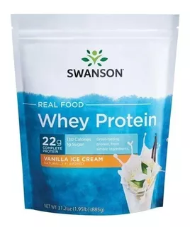 Swanson I Real Food Whey Protein I 31.2 Oz Powder I 28 Servs