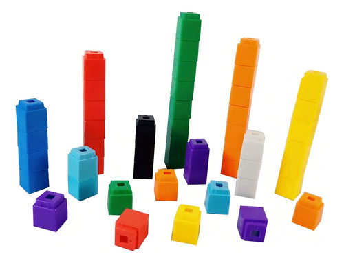 Cubos Conectores Matemática 100 Unidades Método Singapur
