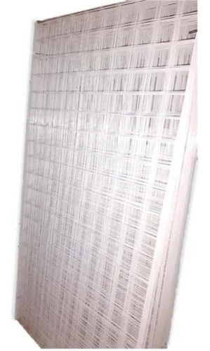 5 Rejas 2m X 1m Cuadro 10cm Malla Alambre Para Exhibición Blanco