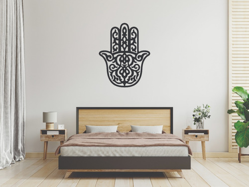 Cuadro Decorativo Mano Hamsa - Fibroplus Calado