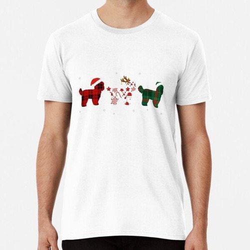 Remera Funny Shih Tzu Christmas Red Plaid Dog Algodon Premiu