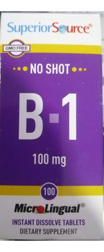 Vitamina B1 Tiamina Valley Importado De Usa