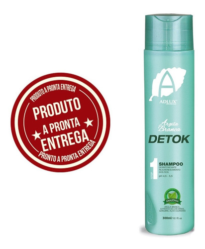 Shampoo Detok Adlux Argiloterapia Limpeza Profunda 300 Ml