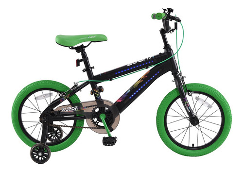 Bicicleta Para Niño De Montaña Neon Rodada 16 Kubor Color Verde Tamaño del cuadro unitalla