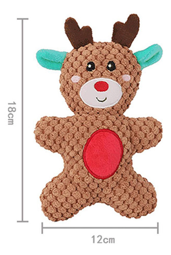 Lindo Perro Squeaky Toy Squeaky Teeth Toy Duradero Alce