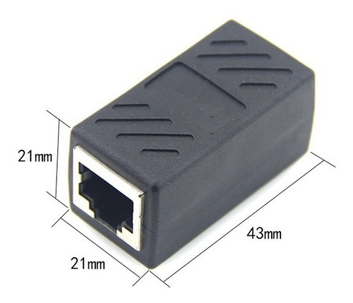 Union Rj45 Hembra A Hembra, Ideal Para Extender La Conexión