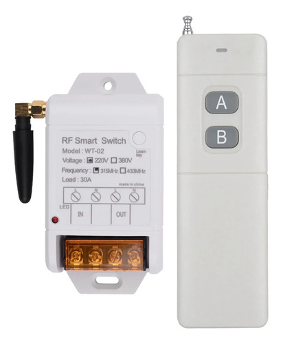 Interruptor De Control Remoto Inalámbrico Wt-02 Ac 220v 1 Ca