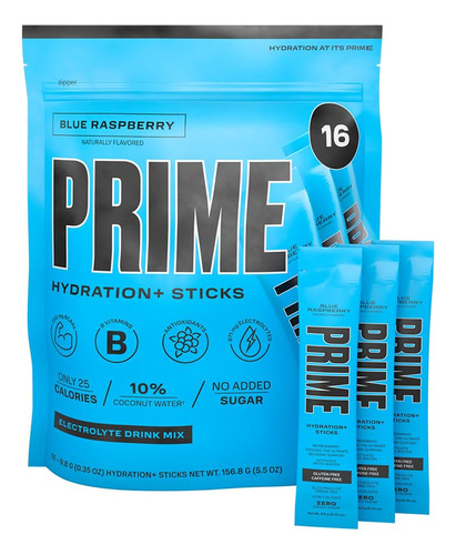 Prime Hydration + Sticks Blue Raspberry | Palitos De Hidrata