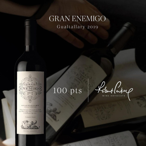 Imagen 3 de 10 de Vino Gran Enemigo Gualtallary Cabernet Franc 750ml. 100 Pts