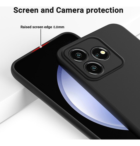 Compatible Funda De Silicona Líquida For Zte Axon 50 Lite