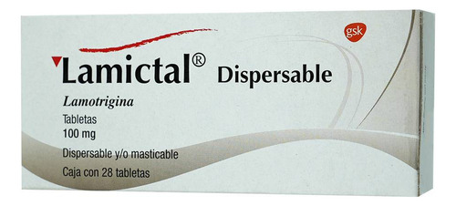 Lamictal Dispersable Tableta 100 Mg, 28 Tabletas