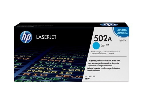 Toner Original Hp 502a Cian Q6471a 502 A Laserjet 3600