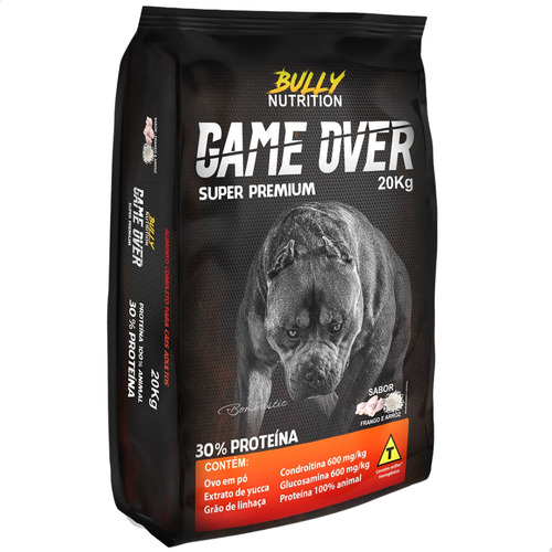Ração Super Premium Sabor Arroz Frango 20kg Bully Nutrition