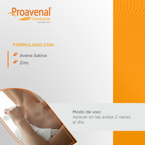 Proavenal Desodorante Axila Sensible Cuidado Corporal 90ml