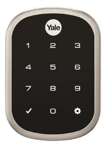 Cerradura eléctrica Yale YRD256 derecha/izquierda color negro/plateado níquel satinado
