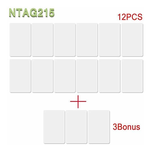 15pcs Nfc Ntag215 Tarjeta Ic 13,56 Mhz Utiliza Para Amiibos 