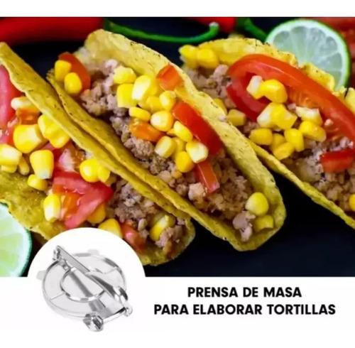 Máquina Prensadora Manual De Tortillas, Harina De Maíz, Coci