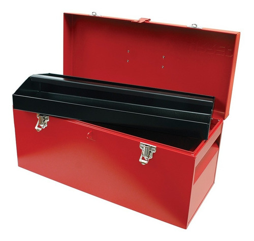 Caja Porta Herramientas Reforzada Metálica 51 X 21.5 X 24cm Color Rojo