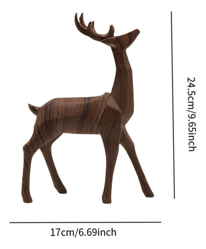 Figura De Reno Geométrica, Animal Artificial, Artesanía,