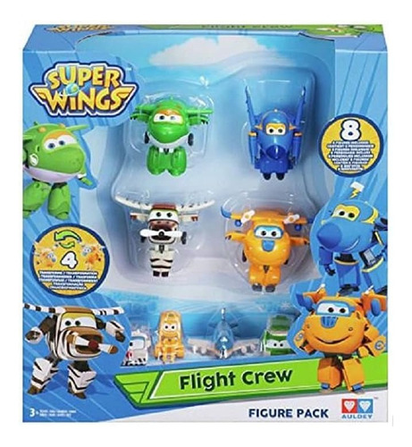 Super Wings Set De 8 Figuras Transformables 