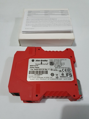 Imagen 3 de 5 de Allen Bradley 440r-n23132 Relevador De Seguridad