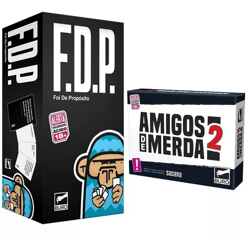 Place Games Kit FDP + FDP 2 Foi de Proposito Jogo de Cartas Buro