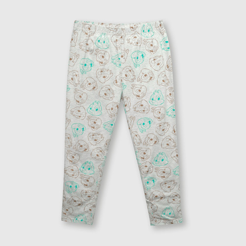 Pijama De Niña De Algodón Celeste Colloky (2 A 12 Años)