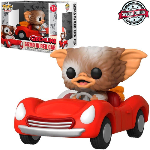 Funko Pop Rides 71 Gremlins Gizmo In Red Car Special Edition