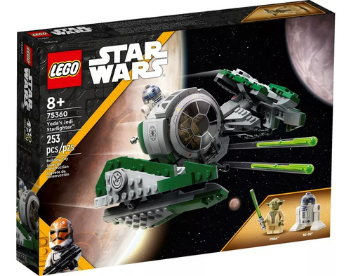 Lego Star Wars Caza Estelar Jedi Starfighter Yoda Set 75360 246 Caza Estelar Jedi De Yoda 75360 (Usado)