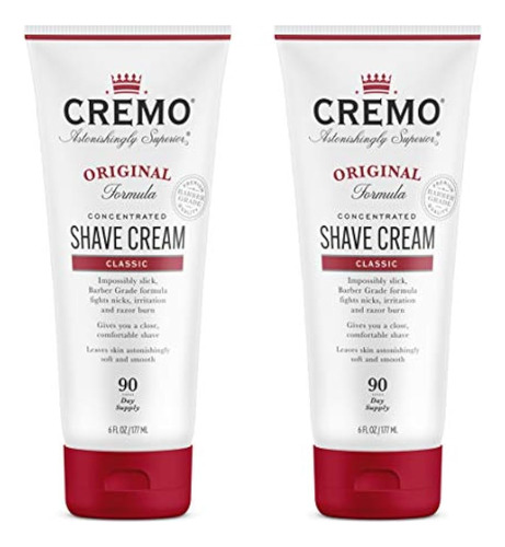 Cremo Cremo Barber Grade Original Shave Cream, Increíblement