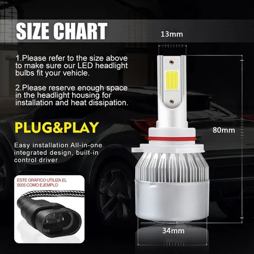Kit Faros Delanteros Led Luz Alta Y Luz Baja For Suzuki