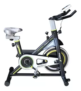 Bicicleta estática Profit Spinell para spinning negra y verde