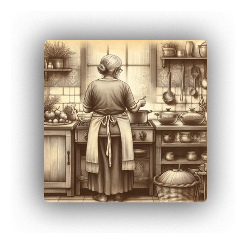 Mousepad Abuela Cocinando Cooking With Love