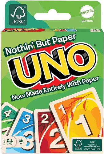 Uno Sustentable, Juego De Mesa Familiar De 2 A 10 Jugadores