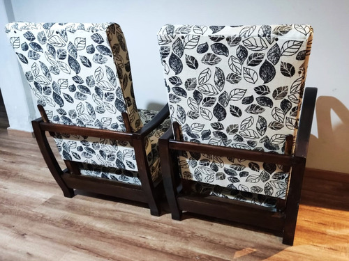 Juego De 2 Sillones Reclinables Roble Crema (Usado)