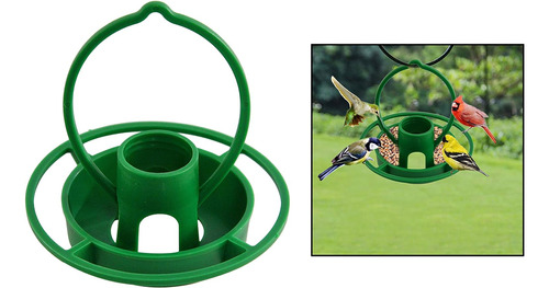 Hanging Bird Feeder, Outdoor Decor For Yard Or Garden, Green