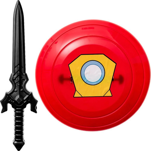 Escudo Vermelho E Espada Preta Super Heroes Plastico Present