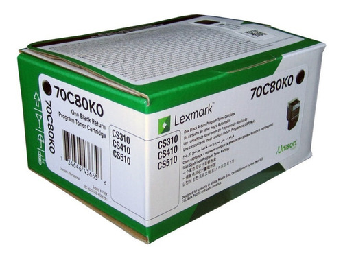 Toner Lexmark 70c80ko 1000pag Cs310/510dn